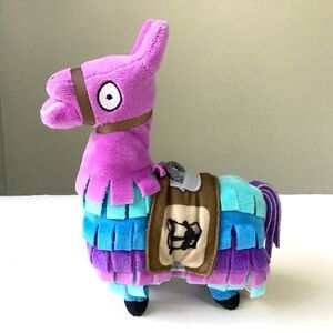 Russ Fortnite Loot Llama 8” Plush 2018 Epic Games Purple Blue Stuffed Animal